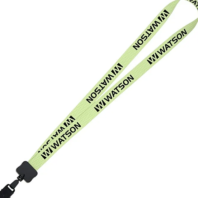 Dye-Sub Lanyard - 3/4 inches - 32 inches - Large Metal Bulldog Clip - Chevron - 24 hr