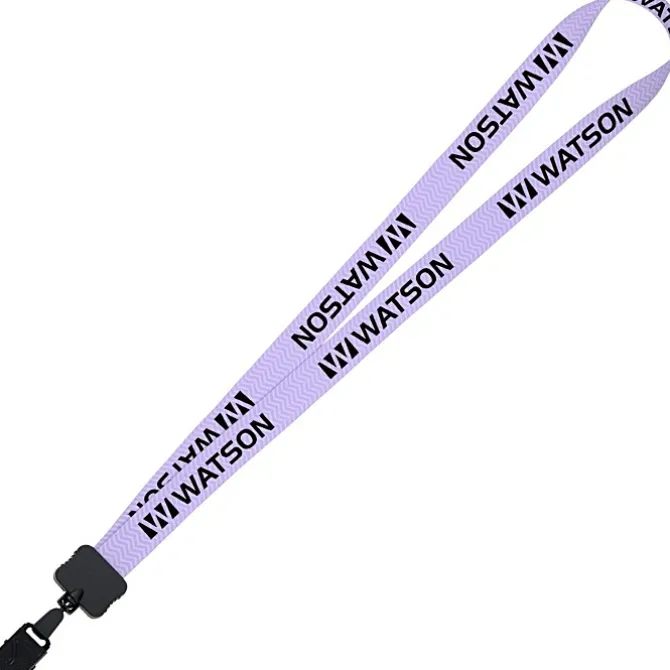 Dye-Sub Lanyard - 3/4 inches - 32 inches - Large Metal Bulldog Clip - Chevron - 24 hr
