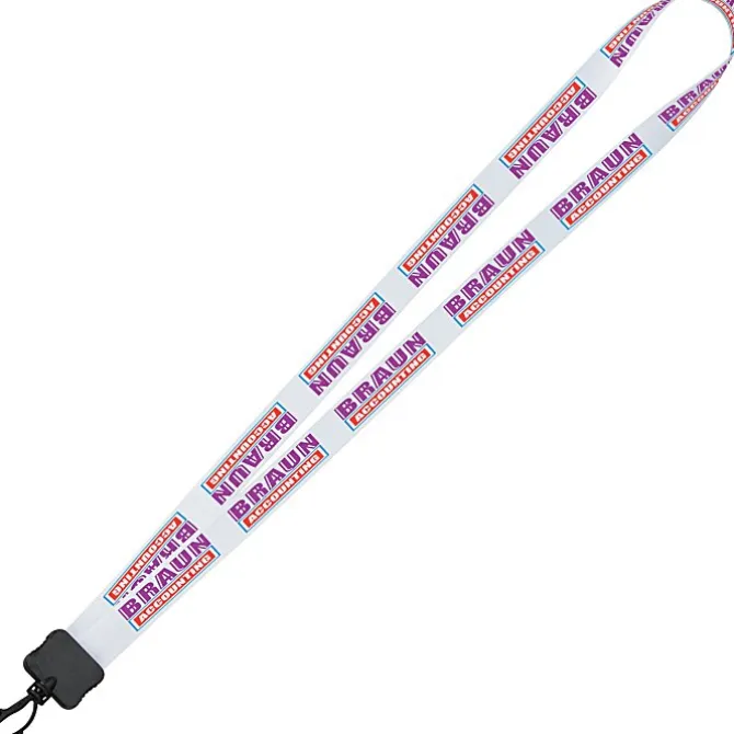Dye-Sub Lanyard - 3/4 inches - 36 inches - Plastic Swivel Snap Hook