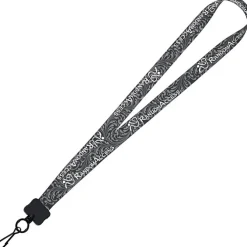 Dye-Sub Lanyard - 3/4 inches - 32 inches - Metal Swivel Snap Hook - Damask