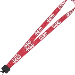 Dye-Sub Lanyard - 3/4 inches - 32 inches - Plastic O-Ring - Damask