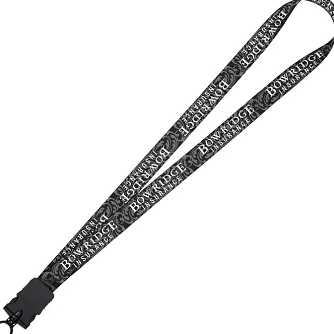 Dye-Sub Lanyard - 3/4 inches - 32 inches - Snap Buckle Release - Damask