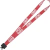 Dye-Sub Lanyard - 3/4 inches - 32 inches - Plastic O-Ring - Damask - 24 hr