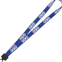 Dye-Sub Lanyard - 3/4 inches - 32 inches - Plastic O-Ring - Damask - 24 hr