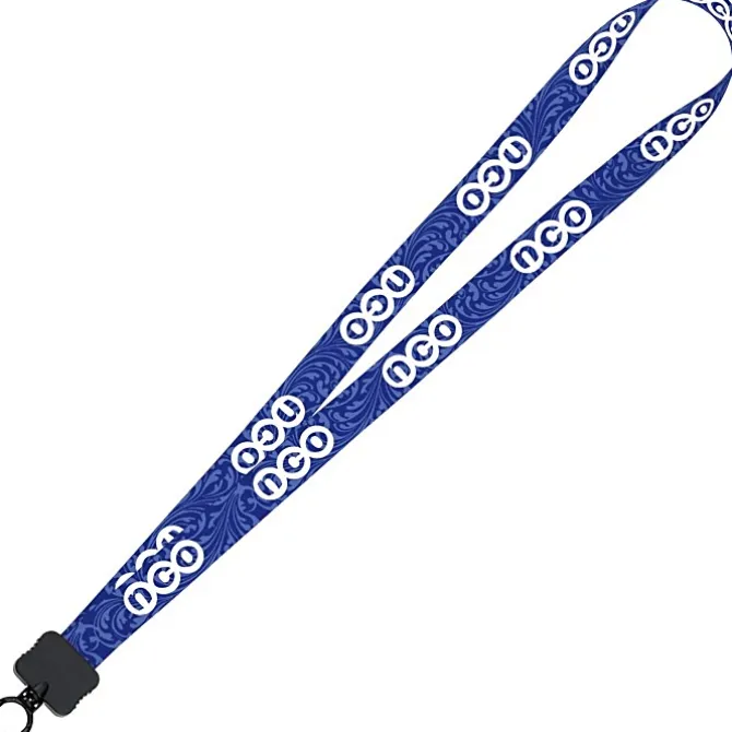 Dye-Sub Lanyard - 3/4 inches - 32 inches - Plastic O-Ring - Damask - 24 hr