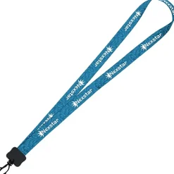 Dye-Sub Lanyard - 3/4 inches - 32 inches - Plastic Swivel Snap Hook - Damask - 24 hr