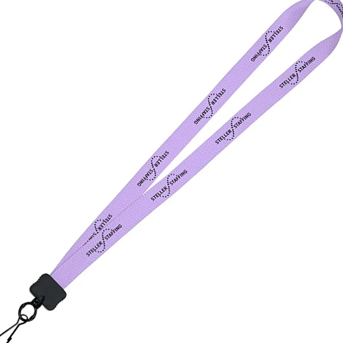 Dye-Sub Lanyard - 3/4 inches - 32 inches - Metal Swivel Snap Hook - Chevron - 24 hr