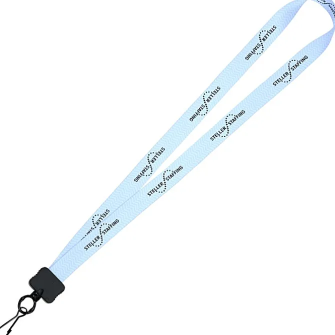 Dye-Sub Lanyard - 3/4 inches - 32 inches - Metal Swivel Snap Hook - Chevron - 24 hr