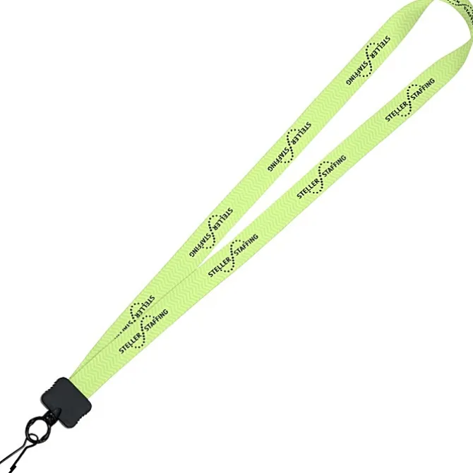 Dye-Sub Lanyard - 3/4 inches - 32 inches - Metal Swivel Snap Hook - Chevron - 24 hr