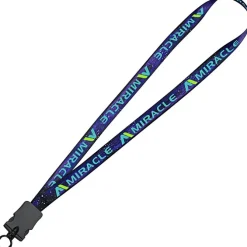 Dye-Sub Lanyard - 3/4 inches - 32 inches - Snap Buckle Release - Galaxy