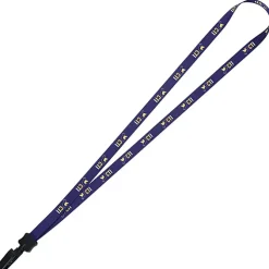 Dye-Sublimated Lanyard - 1/2 inches - 32 inches - Plastic Bulldog Clip - 24 hr