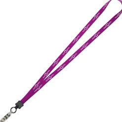 Dye-Sublimated Lanyard - 1/2 inches - 32 inches - Snap with Metal Bulldog Clip - 24 hr