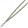 Dye-Sublimated Tubular Lanyard - 1/2 inches - 32 inches - Metal Swivel Snap Hook