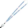 Dye-Sublimated Tubular Lanyard - 1/2 inches - 32 inches - Metal Bulldog Clip