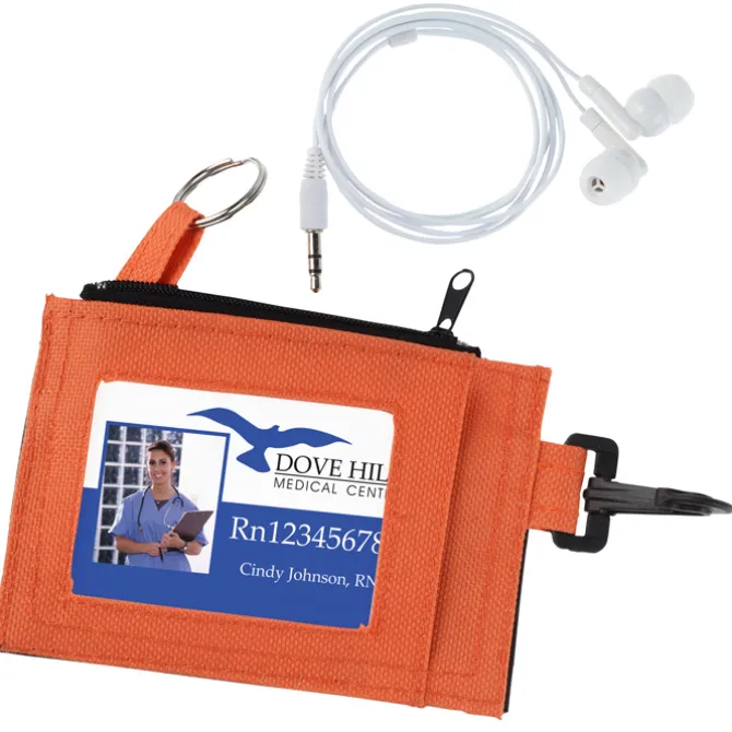 Earbuds with ID Holder