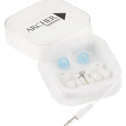 Earbuds with Interchangeable Covers - Bright White