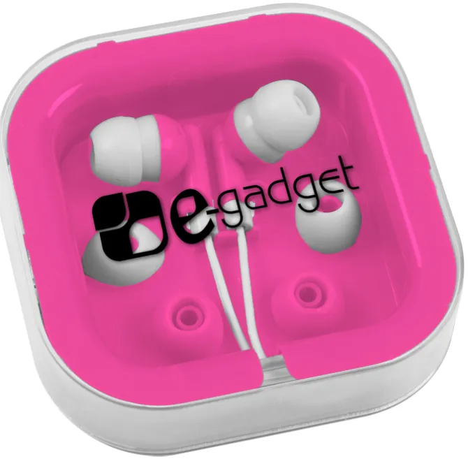Earbuds with Interchangeable Covers - Colors - 24 hr