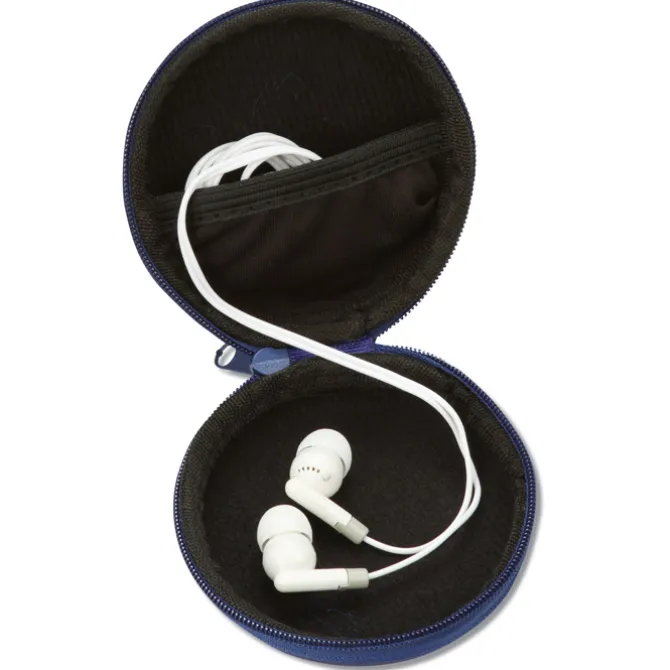 Earbuds with Zippered Case