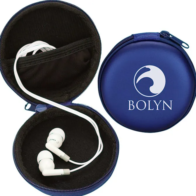 Earbuds with Zippered Case