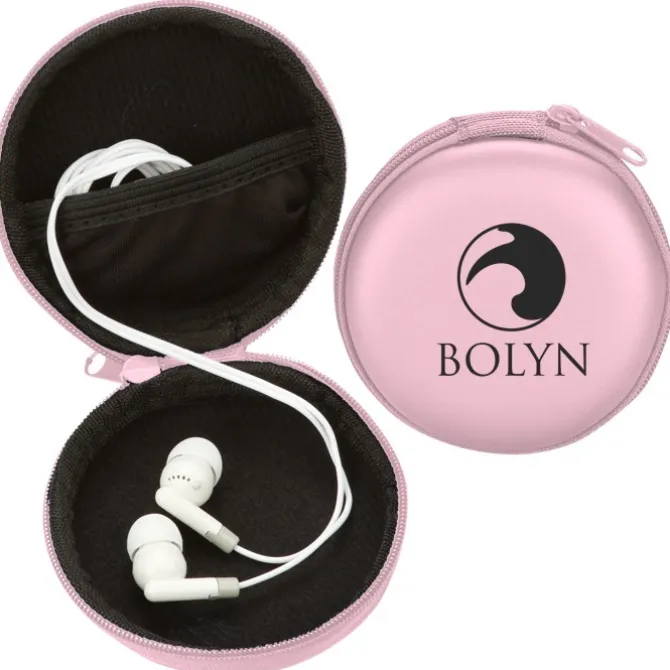 Earbuds with Zippered Case