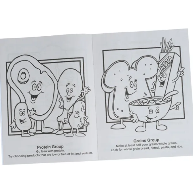 Eat Right, Eat Healthy Coloring Book