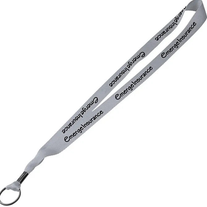 Economy Lanyard - 3/4 inches - Metal Split Ring - 24 hr