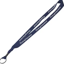 Economy Lanyard - 3/4 inches - Metal Split Ring - 24 hr