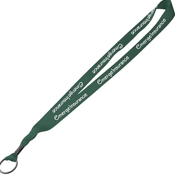 Economy Lanyard - 3/4 inches - Metal Split Ring - 24 hr