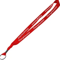 Economy Lanyard - 3/4 inches - Metal Split Ring - 24 hr