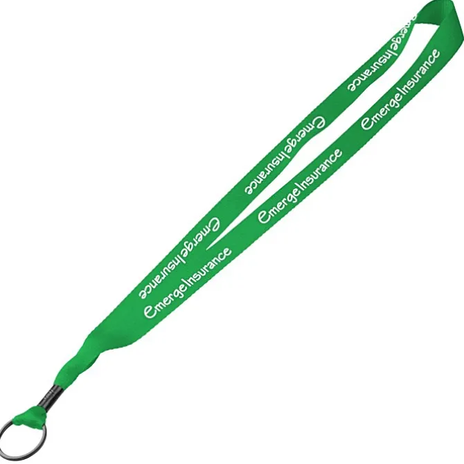 Economy Lanyard - 3/4 inches - Metal Split Ring - 24 hr