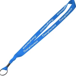 Economy Lanyard - 3/4 inches - Metal Split Ring - 24 hr