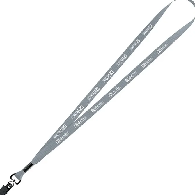 Economy Lanyard - 1/2 inch - Metal Bulldog Clip