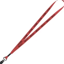 Economy Lanyard - 1/2 inch - Metal Bulldog Clip