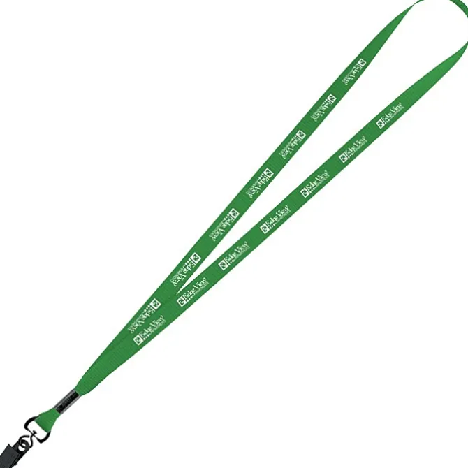 Economy Lanyard - 1/2 inch - Metal Bulldog Clip