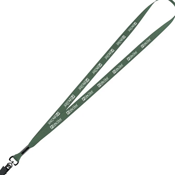 Economy Lanyard - 1/2 inch - Metal Bulldog Clip