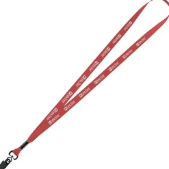 Economy Lanyard - 1/2 inch - Metal Bulldog Clip - 24 hr