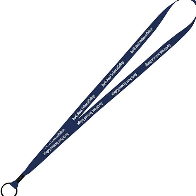Economy Lanyard - 1/2 inch - Metal Split Ring