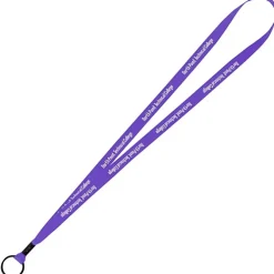 Economy Lanyard - 1/2 inch - Metal Split Ring