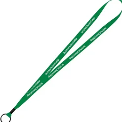 Economy Lanyard - 1/2 inch - Metal Split Ring - 24 hr
