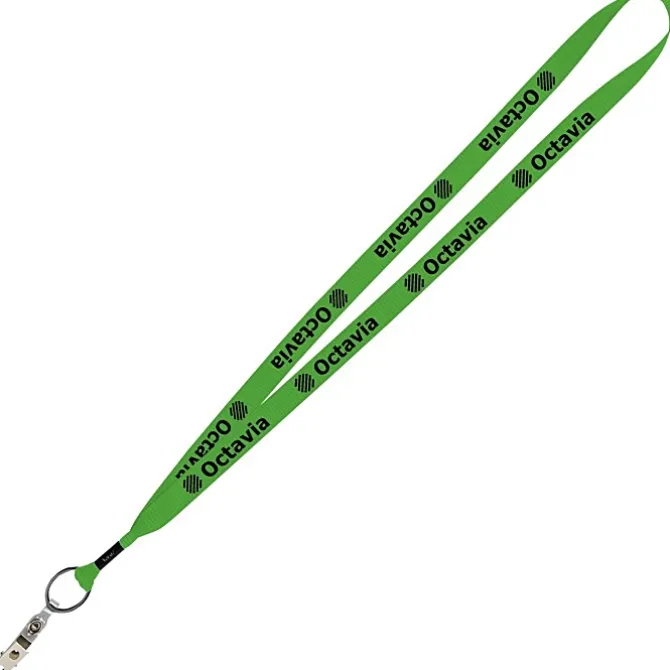 Economy Lanyard - 3/4 inch - Snap with Metal Bulldog Clip
