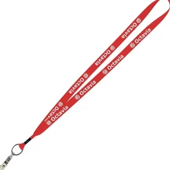 Economy Lanyard - 3/4 inch - Snap with Metal Bulldog Clip