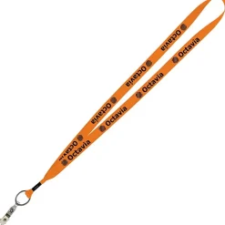Economy Lanyard - 3/4 inch - Snap with Metal Bulldog Clip