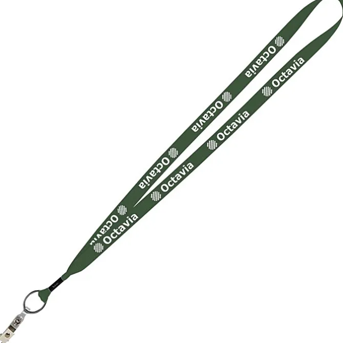 Economy Lanyard - 3/4 inch - Snap with Metal Bulldog Clip