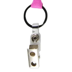 Economy Lanyard - 1/2 inch - Snap with Metal Bulldog Clip