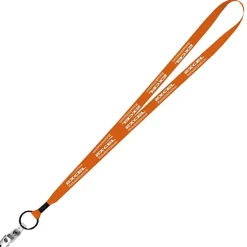 Economy Lanyard - 1/2 inch - Snap with Metal Bulldog Clip