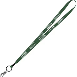 Economy Lanyard - 1/2 inch - Snap with Metal Bulldog Clip