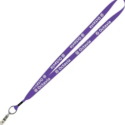 Economy Lanyard - 3/4 inch - Snap with Metal Bulldog Clip - 24 hr