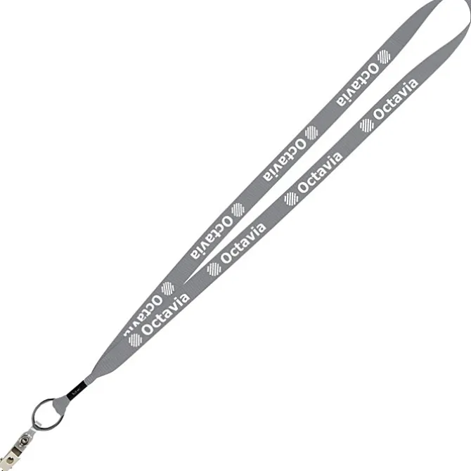 Economy Lanyard - 3/4 inch - Snap with Metal Bulldog Clip - 24 hr