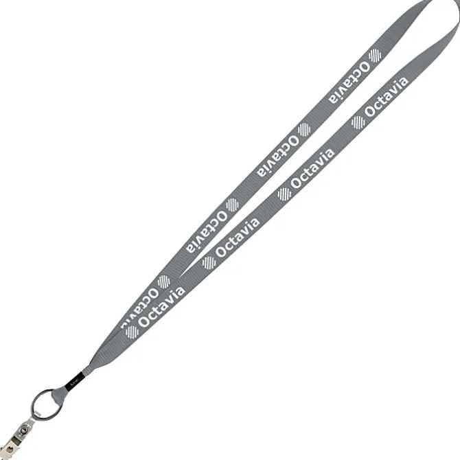 Economy Lanyard - 3/4 inch - Snap with Metal Bulldog Clip - 24 hr