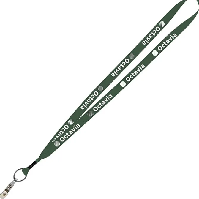 Economy Lanyard - 3/4 inch - Snap with Metal Bulldog Clip - 24 hr